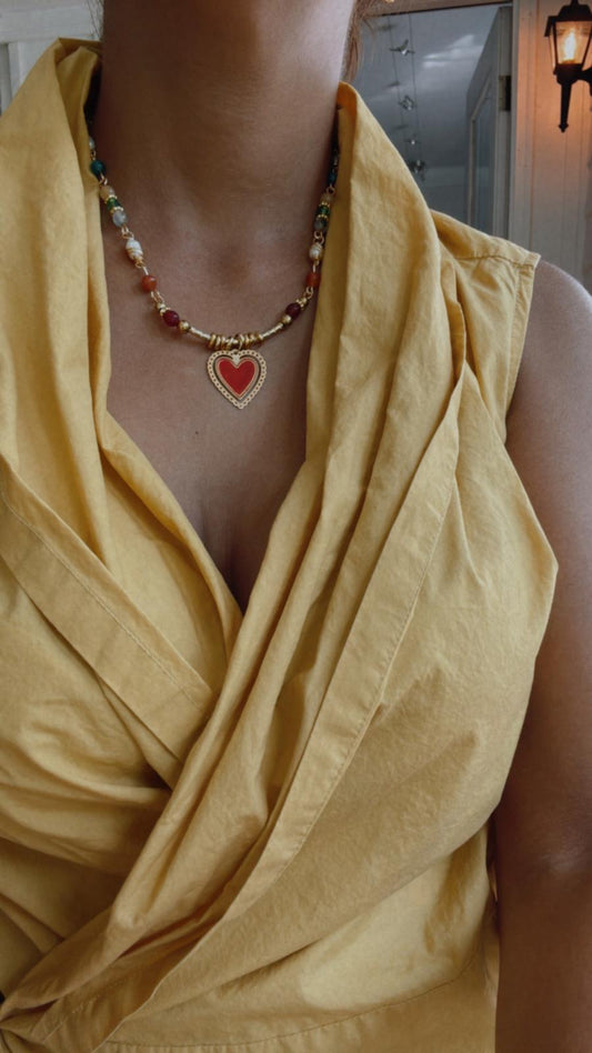 Necklace Red Heart