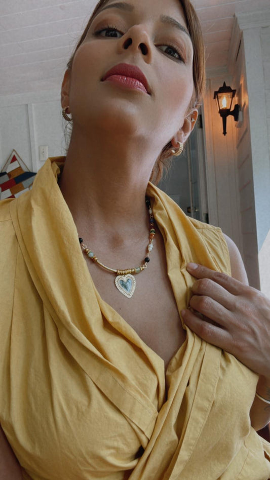 Necklace Black Heart